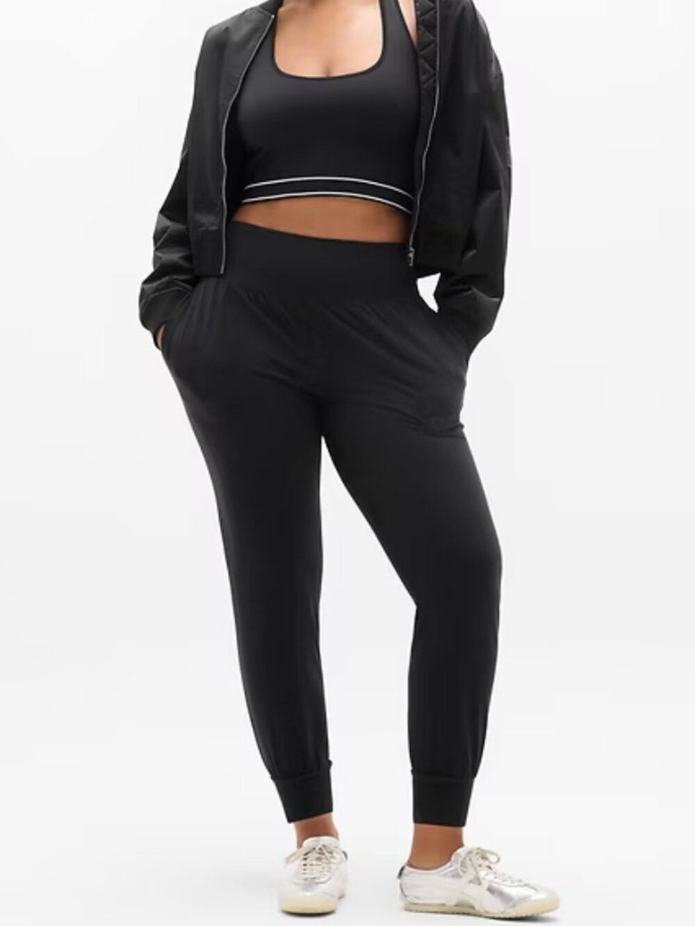 Athleta Salutation Jogger Pants Black Large